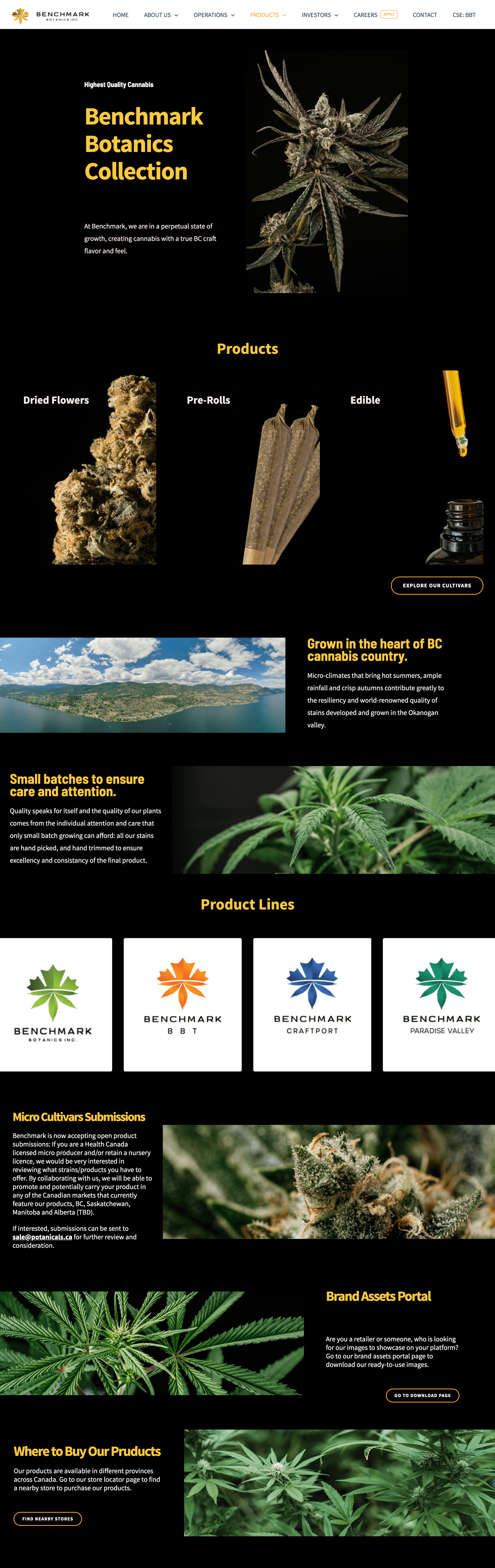 Benchamrk Botanics Inc. - Recreational Cannabis