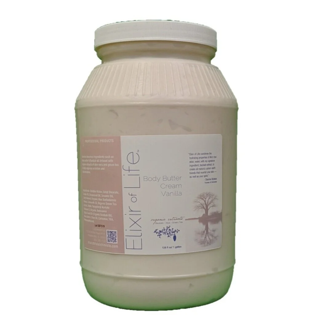 Organic Body Butter Cream Vanilla 128 fl. oz.
