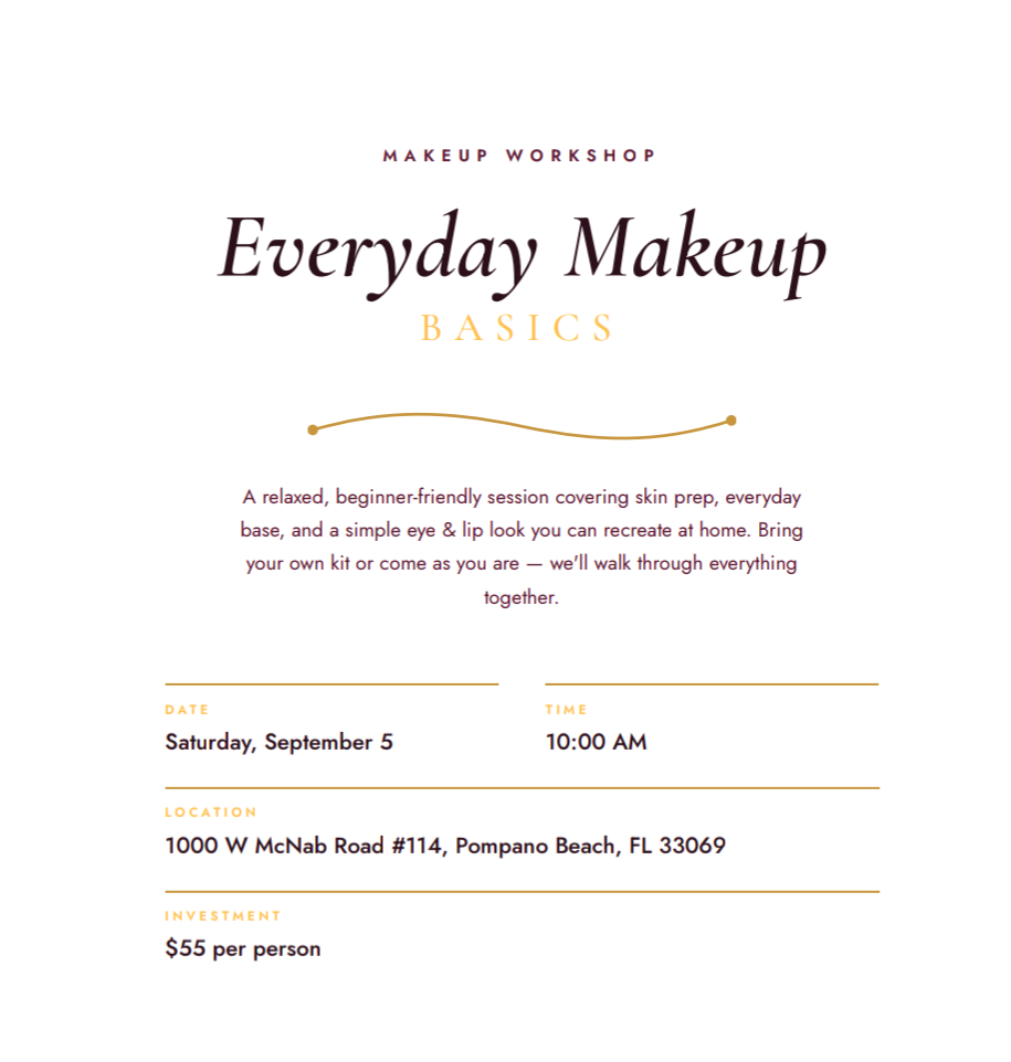 Everyday Makeup Class