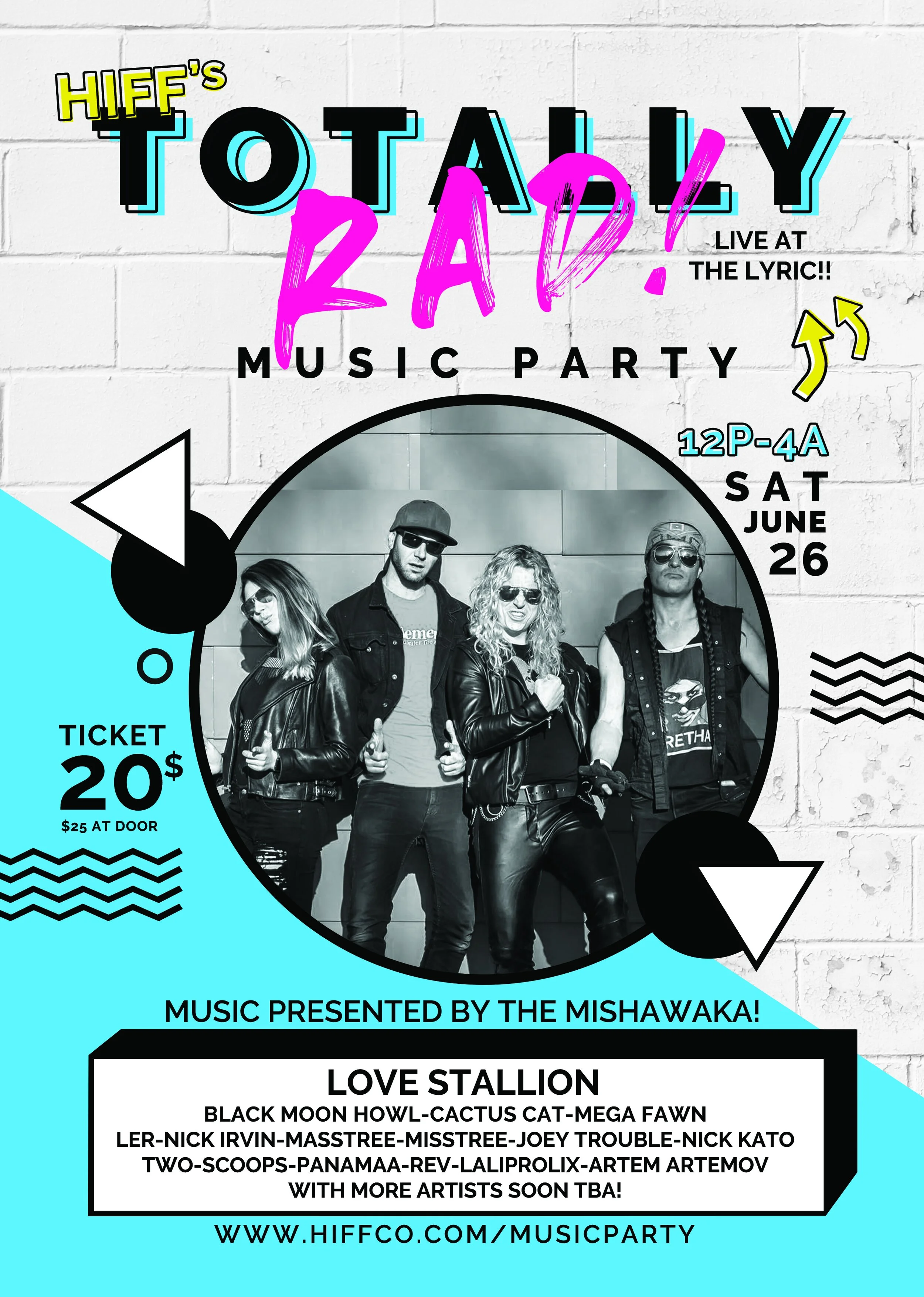 SPECIAL ANNOUNCEMENT: HIFF's Totally Rad! Music Party June 26th at The Lyric