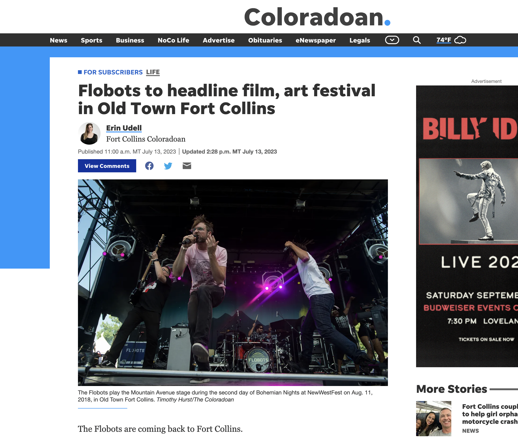 Flobots to headline Film, Art Festival in Old Town Fort Collins
