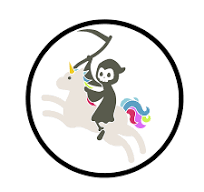 deathrides a unicorn .png