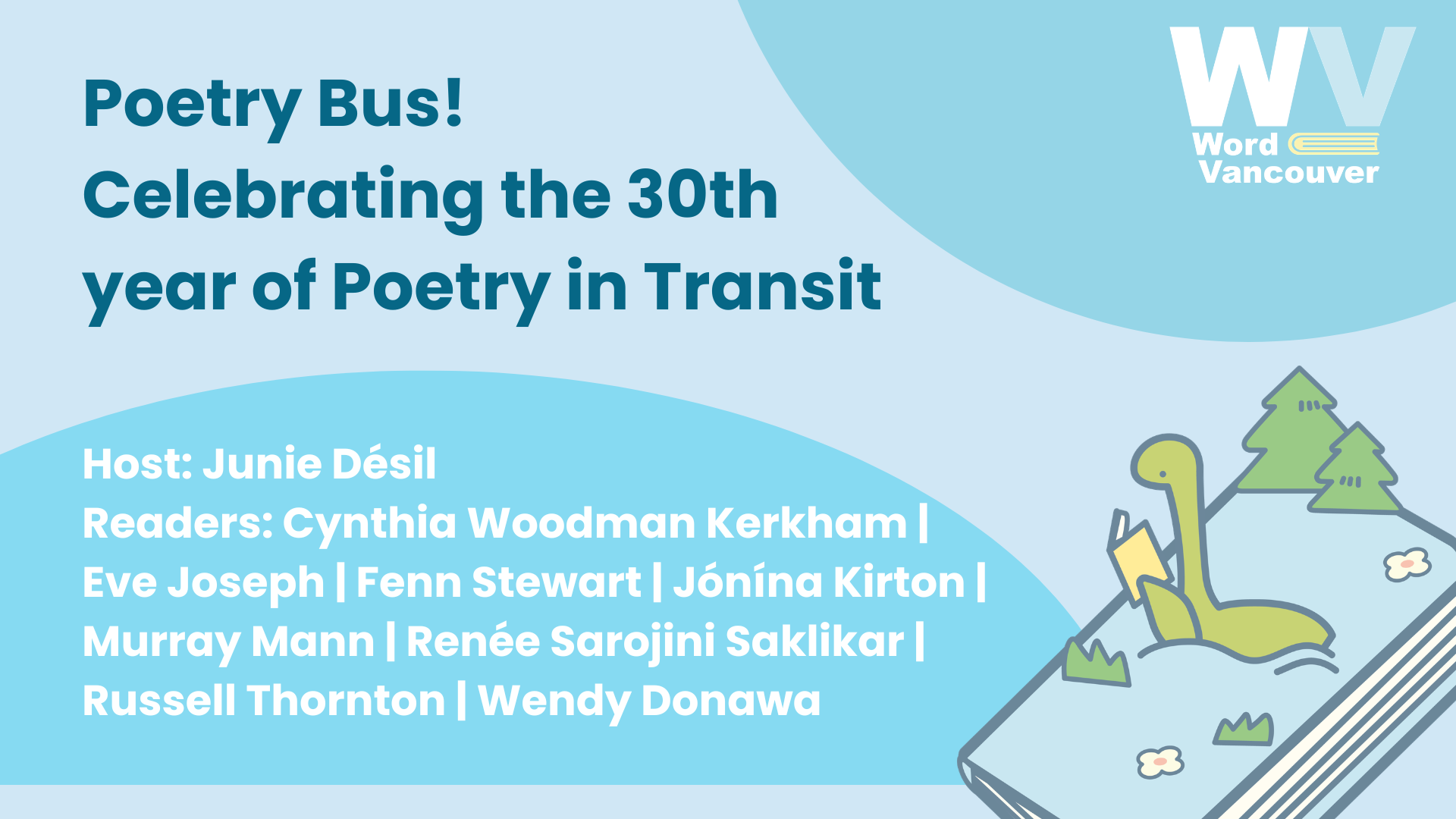 Poetry Bus! Celebrating the 30th year of Poetry in Transit
