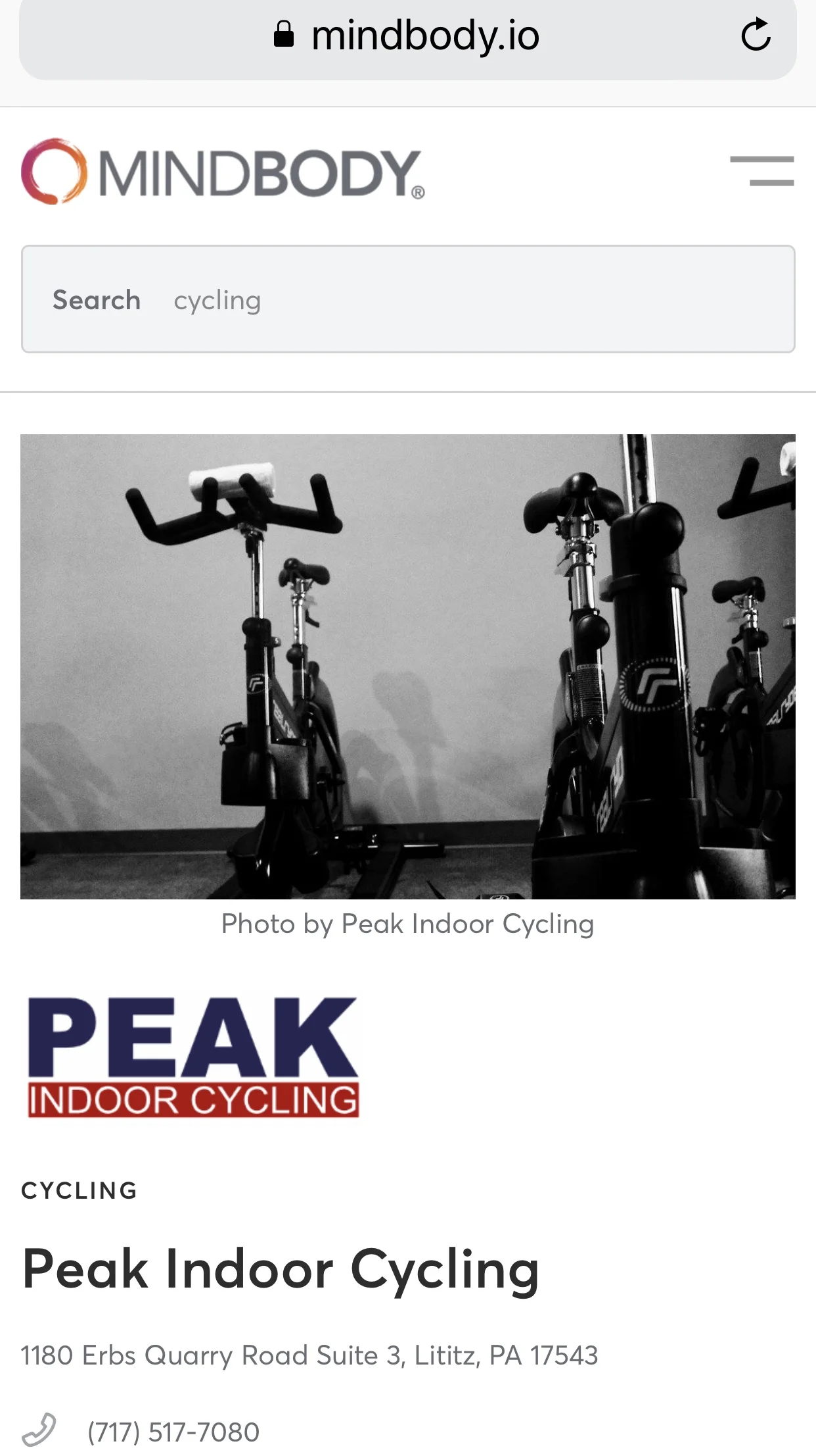 peak indoor cycling