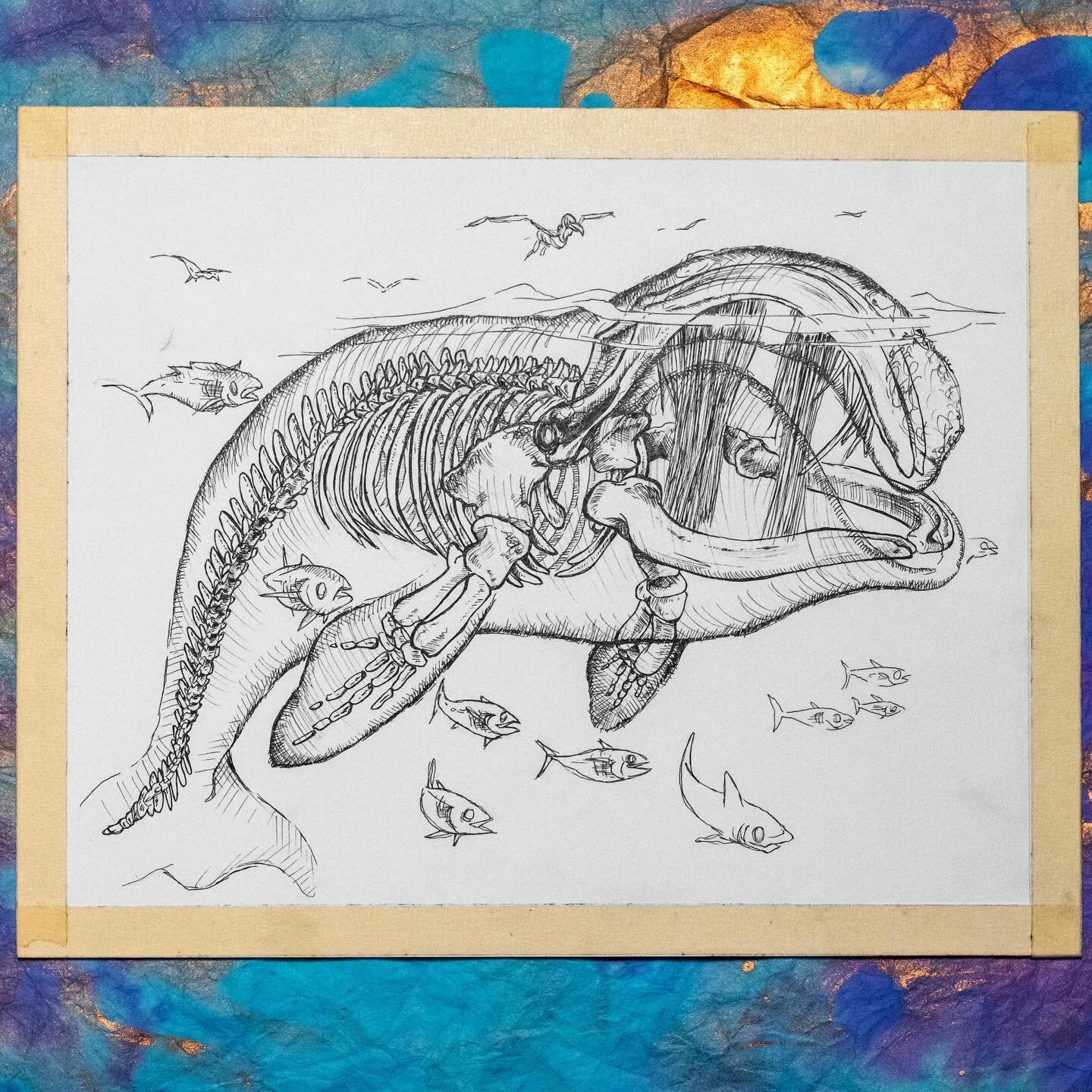 InkTober/MythicMay Day 6: Bake-Kujira

We've got a Yokai today! Sick! The Bake-Kujira is a creature oft reported from the seas on the Western side of Japan. The vengeful soul of a slaughtered whale, this ghostly apparition may appear to be a normal c