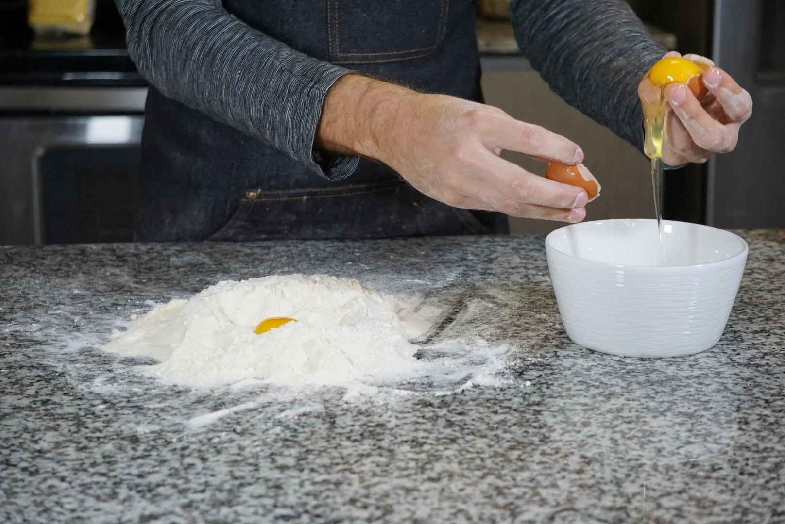 Making Egg and Flour Dough.JPG