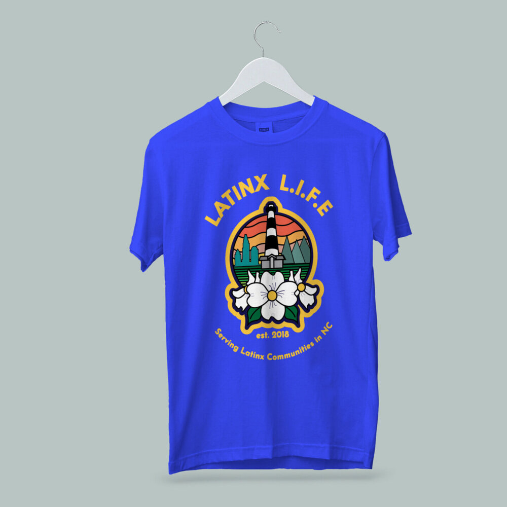 Download Royal Blue T Shirt The Latinx L I F E