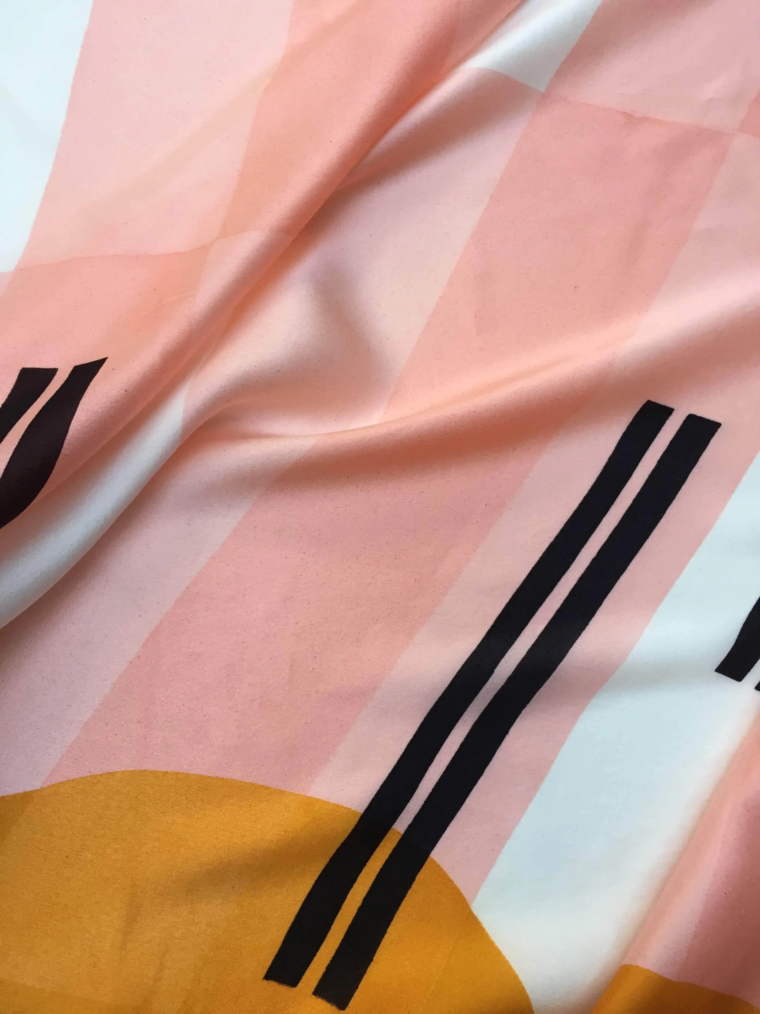 Apricot Silk Scarf