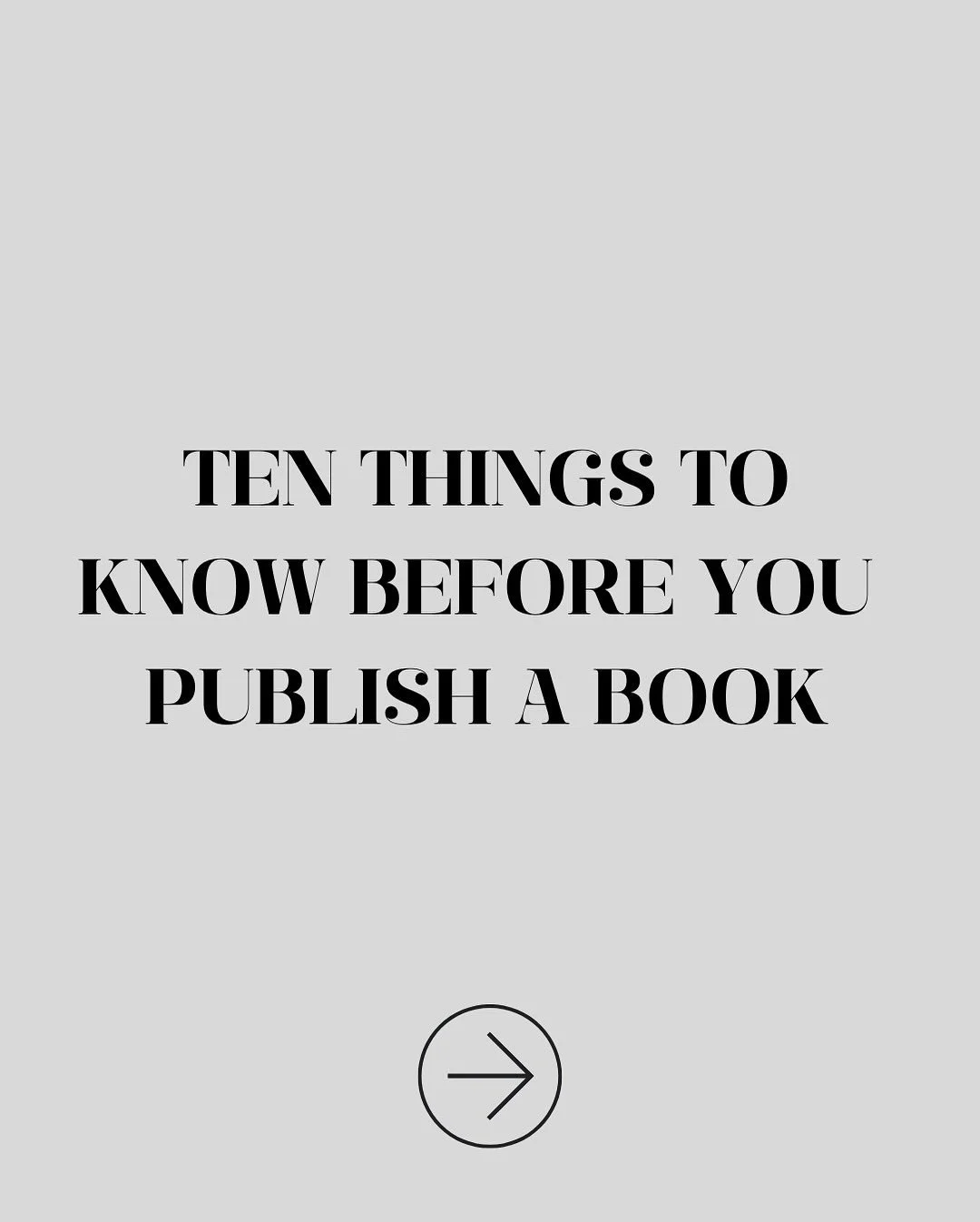 My paperback came out today. 

And because I&rsquo;m sentimental and slightly unhinged, I made you a list to celebrate: Ten Things You Need to Know Before You Publish a Book. If you&rsquo;ve already read TOOT, you know I like some lists. 💛

This one