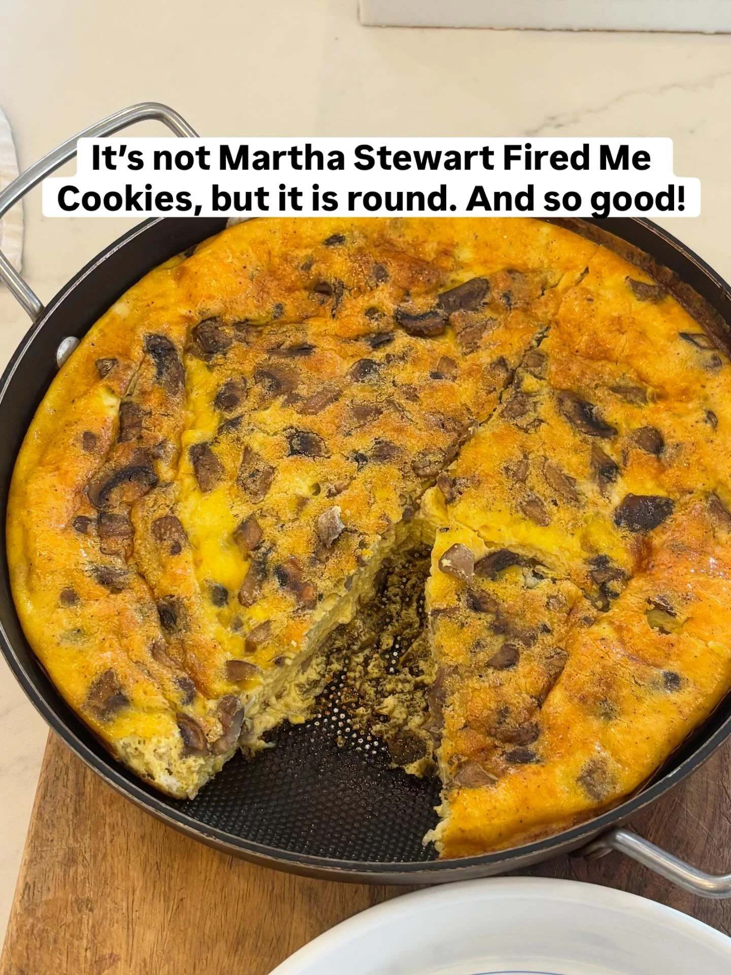 I hate wasting food, so leftover shrooms in the fridge this morning means one thing: frittata time. So easy. Yummy leftovers. Reasonably healthy. I make variations of this almost weekly and highly recommend!

I&rsquo;m not a chef so this is the best 