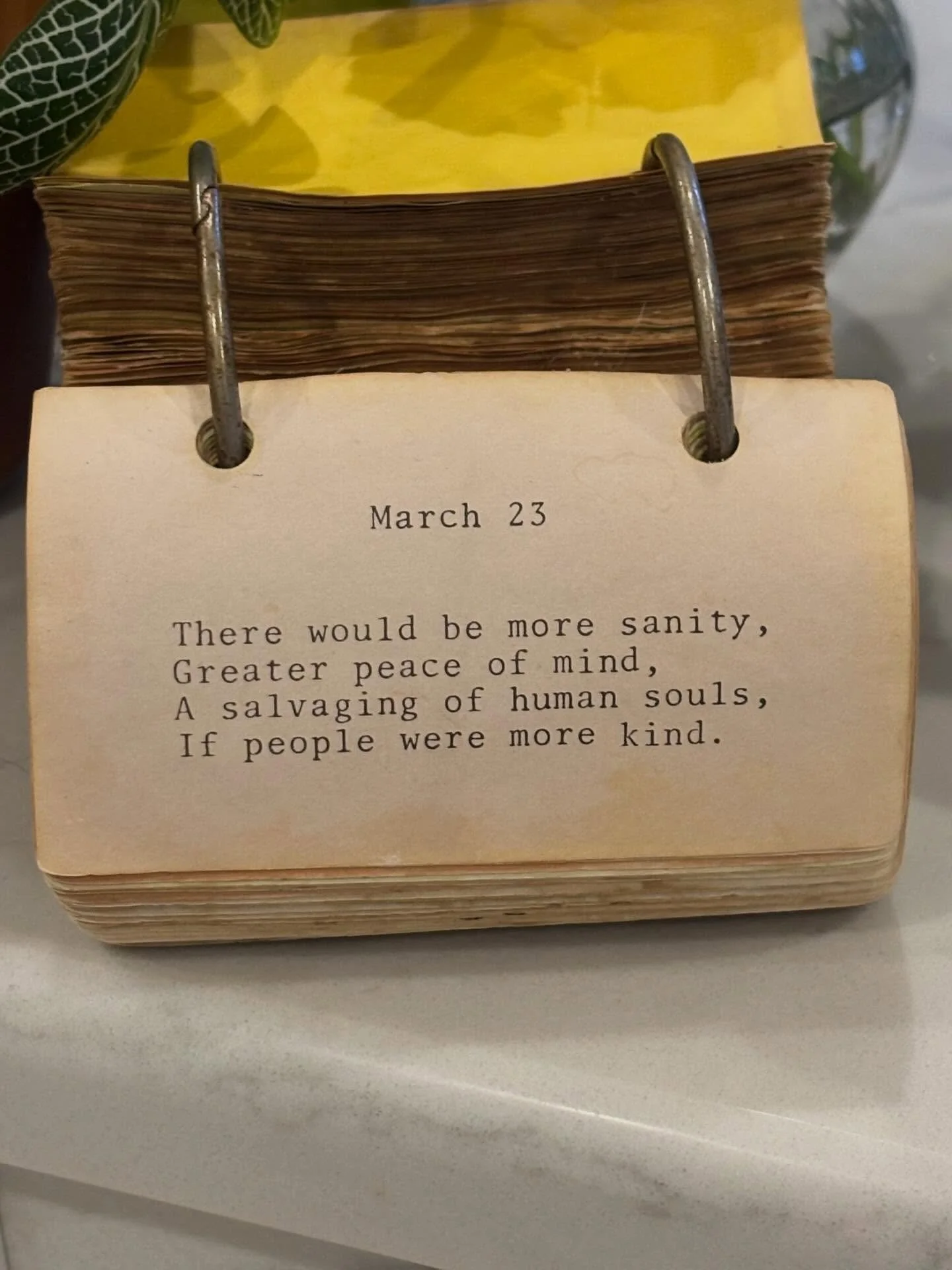 POV: The calendar is correct (again). 
Just be effing nice.

#calendarwisdom