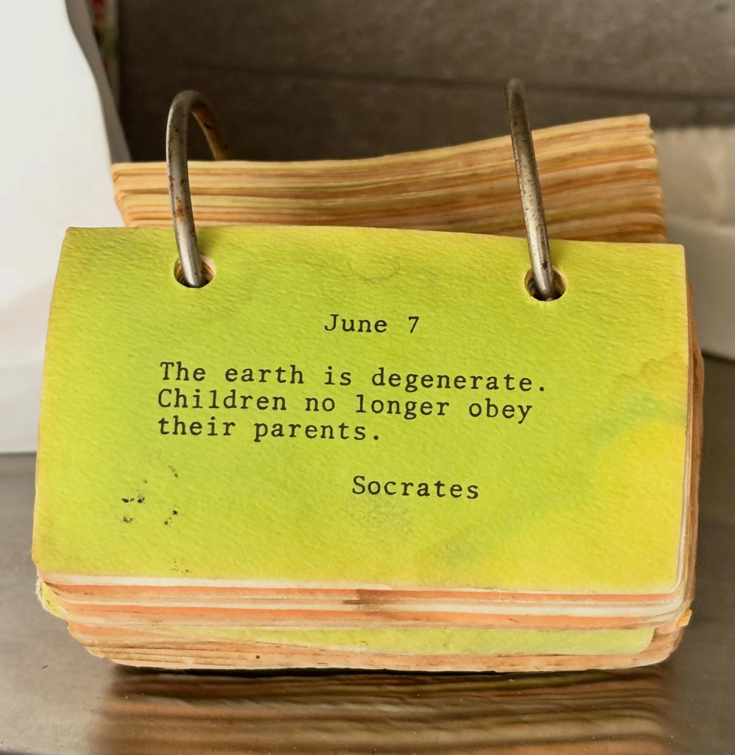 Dear Socrates,

It&rsquo;s been 2,400 years. 

Have you heard about teen takeovers? Turns out the parenting thing was important after all.

Thanks for the warning.

Love,
Society