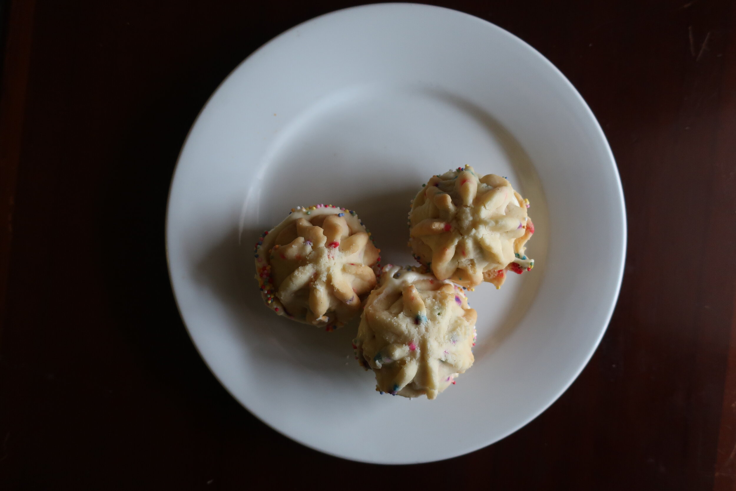 Birthday Cake Melting Moments