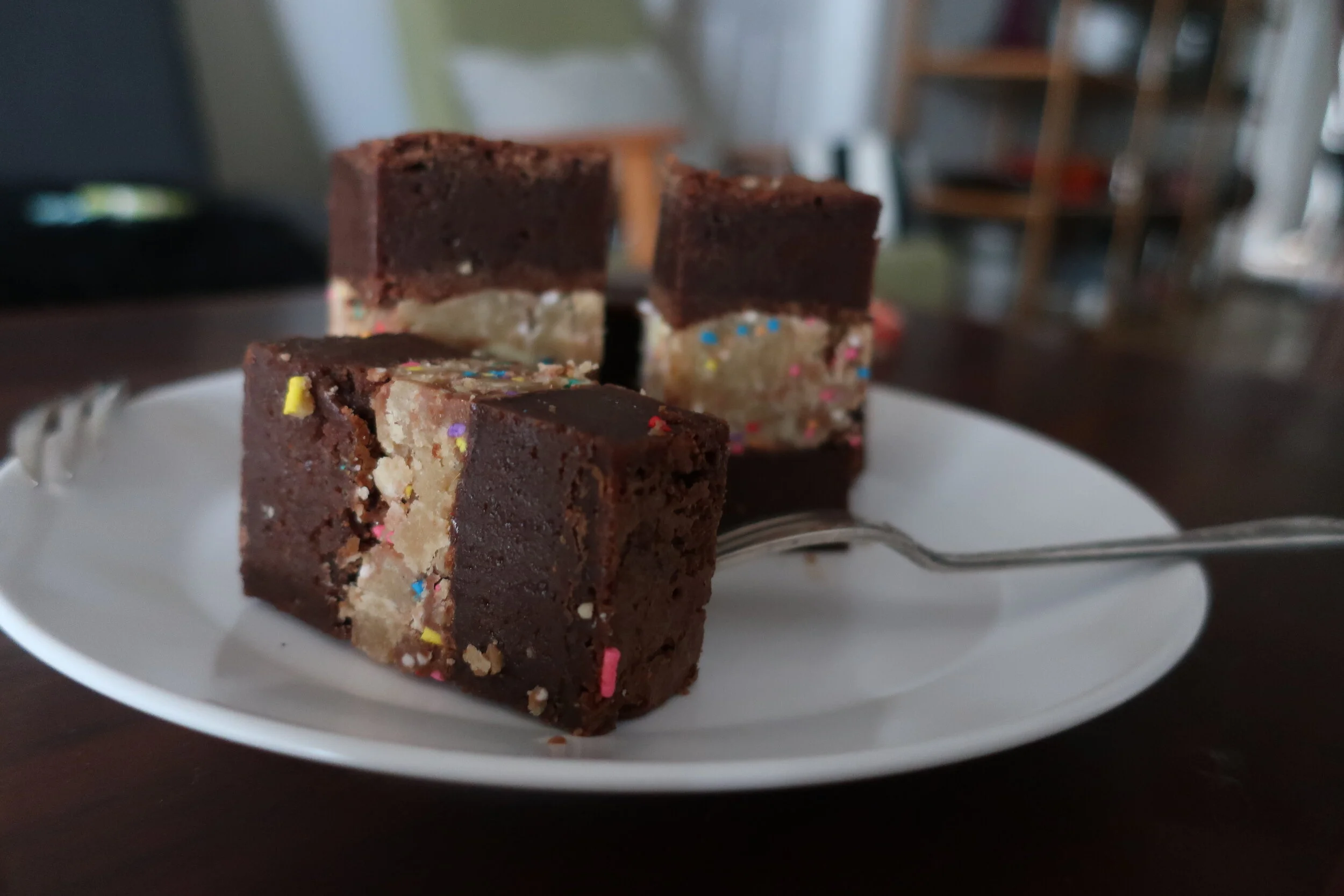 Brownie Cookie Dough Sandwiches 