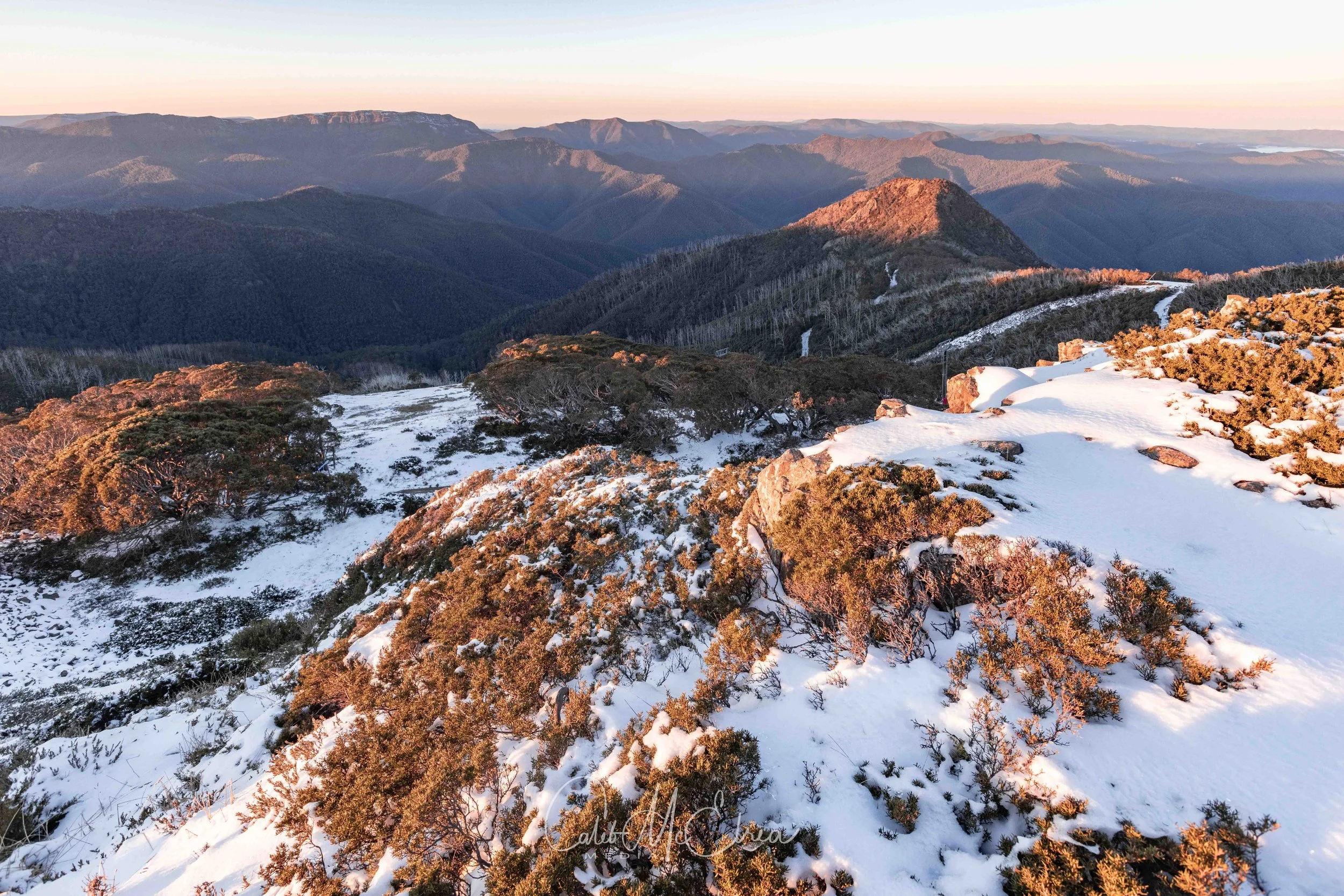 Mt Buller Snowy Sunrise