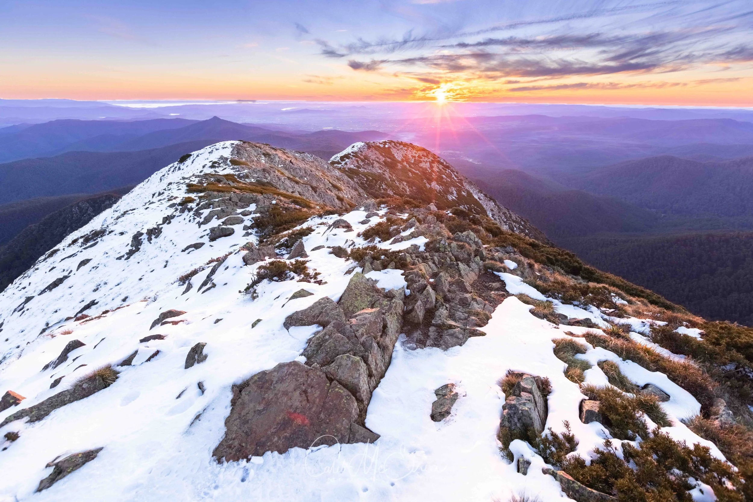 Mt Buller Summit - Winter Sunset