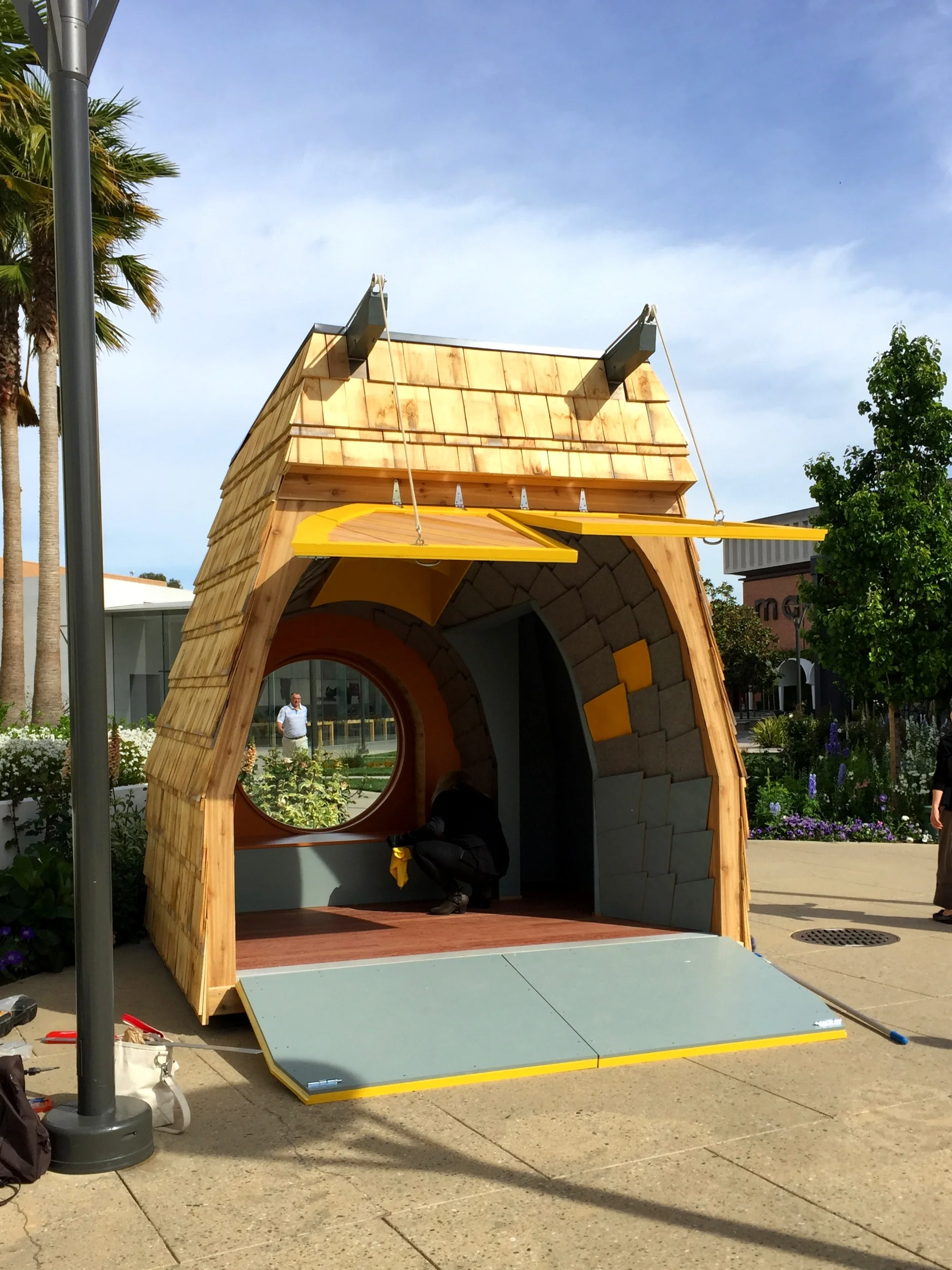 Custom Counterweighted Flip-Up Doors