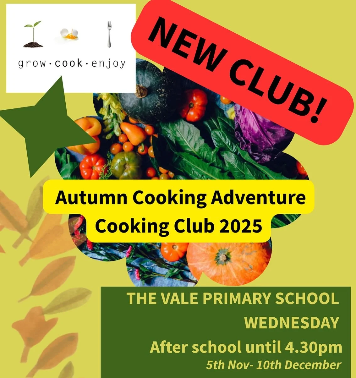 New club at the Vale Primary School! See our website for details or link in the bio. https://www.growcookenjoy.co.uk/afterschoolclub  #newclass #afterschoolclub #thevaleprimaryschool