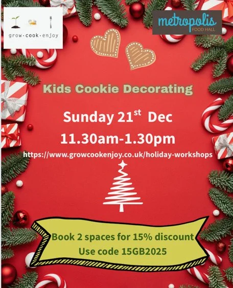Get ready for some Christmas fun! 🍪🎨⁠
⁠
Join our Kid's Cookie &amp; Bauble Workshop on Sunday, December 21st! At Metropolis in Epsom⁠
BOOK 2 SPACES FOR 15% DISCOUNT USE CODE 15GB2025⁠
⁠
Use code 15GB2025⁠
⁠
Use code XMASMET25 when booking⁠
⁠
Time: 