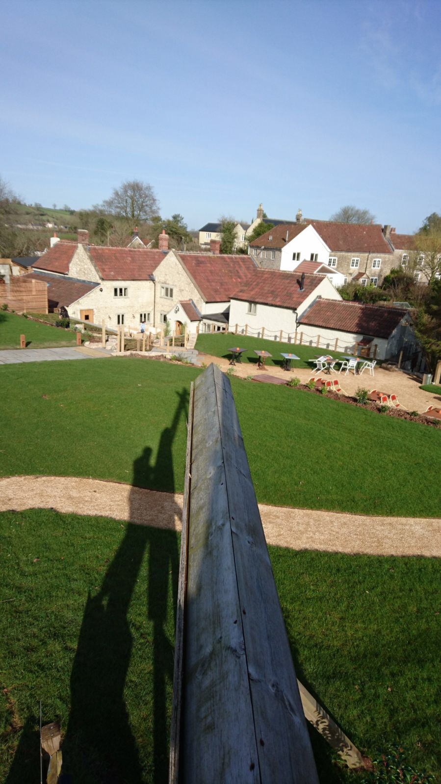 Winding paths lead to the range of spaces, lawns provide a great sense of space.