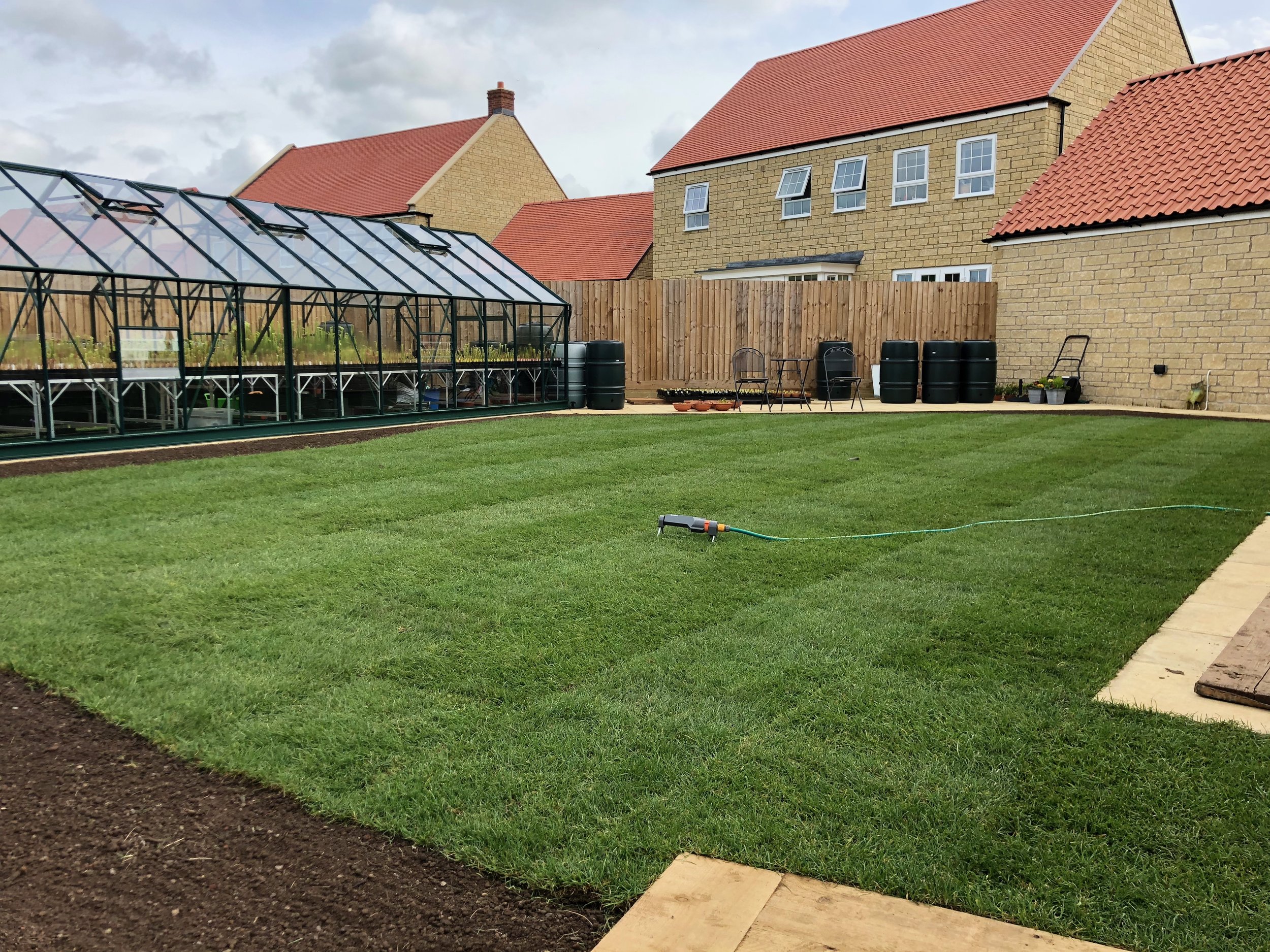 A new lawn is laid to complete the transformation.