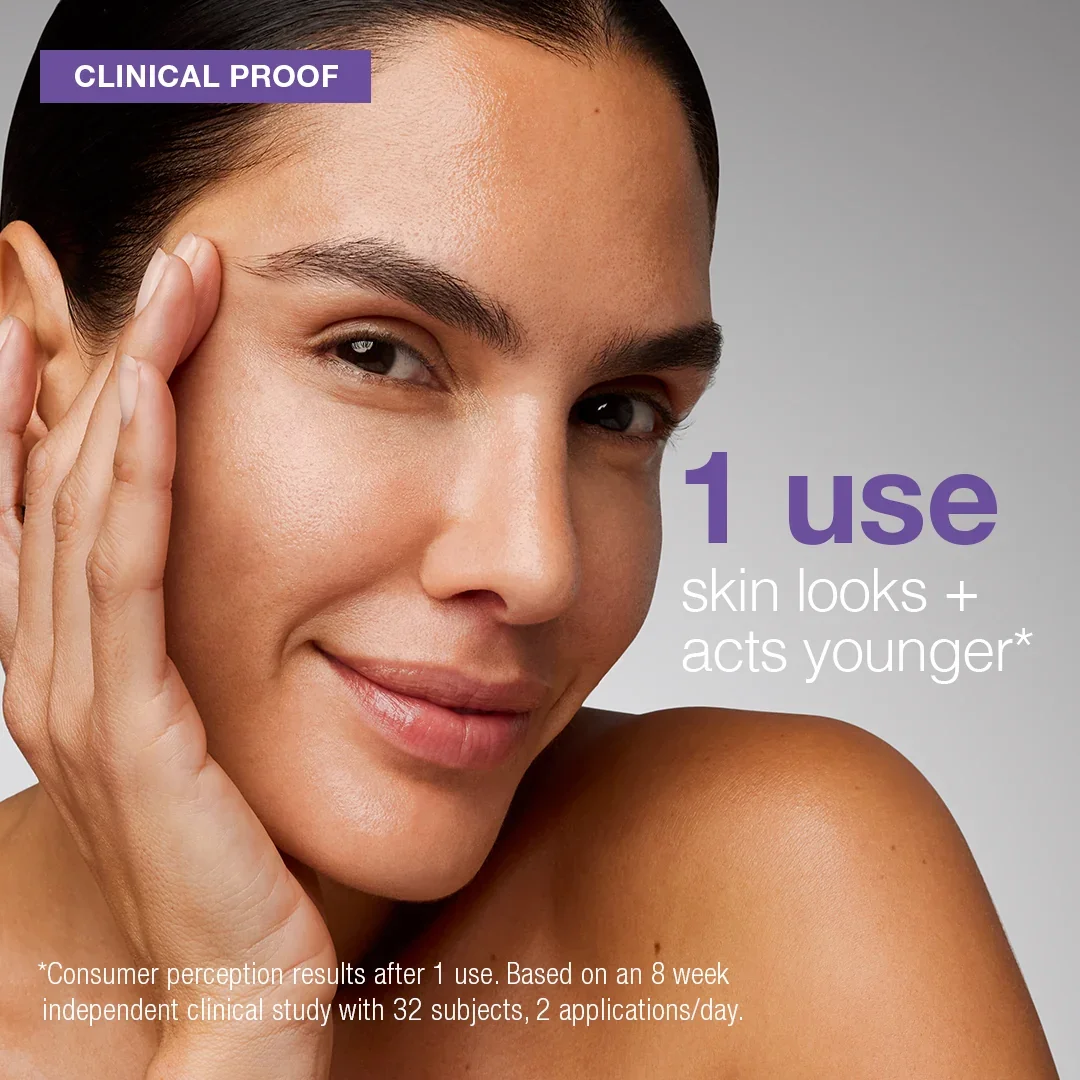 ExosomeExfoliant_PDPTiles_Final_WithCopy_6_ModelShotwithClaim.webp