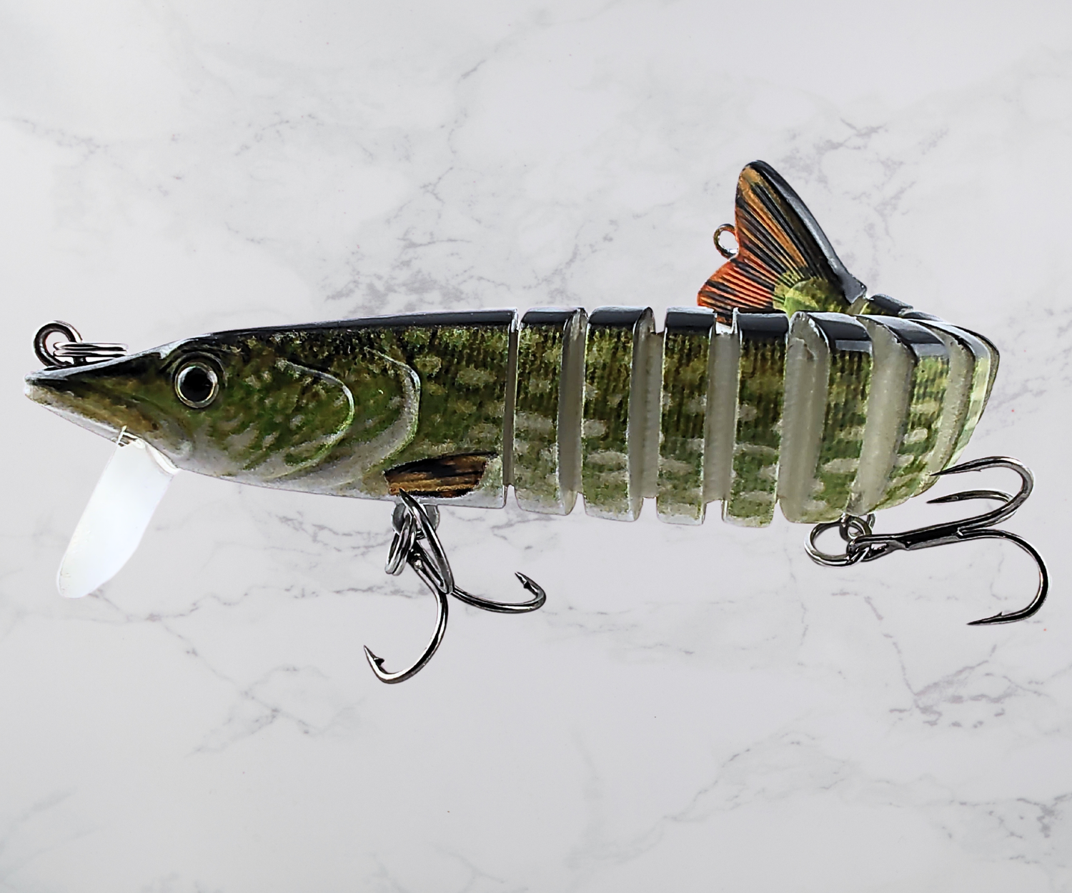 Flexible Sinking Swimbait 11cm (Light Green) — Whistytwig