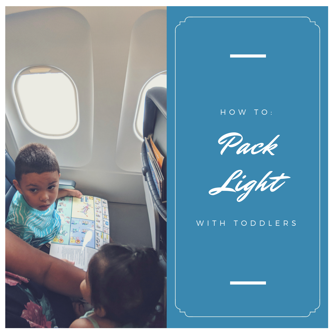 How to pack light with toddlers
