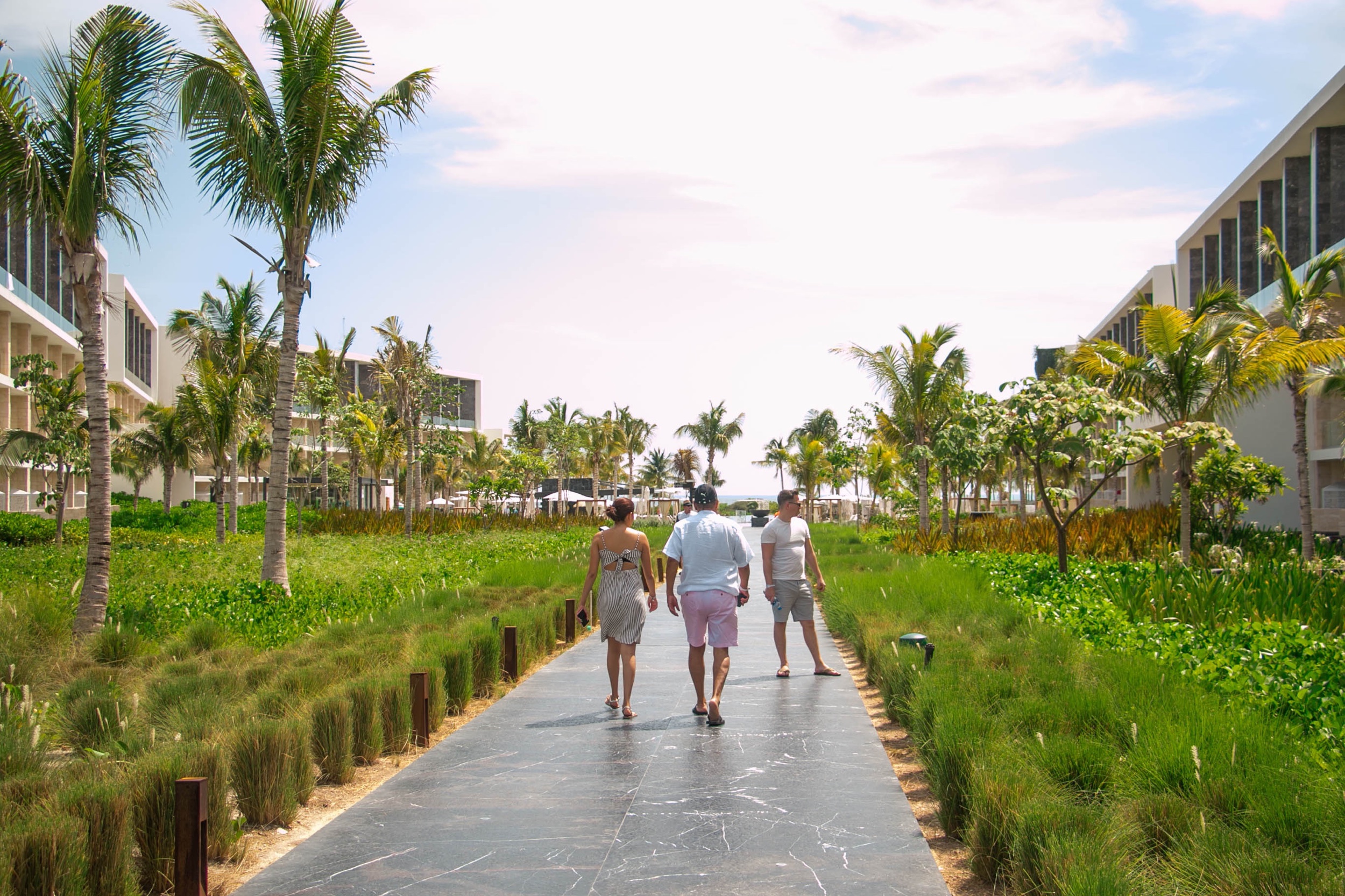 Peaceful walking path to our room every morning from breakfast
