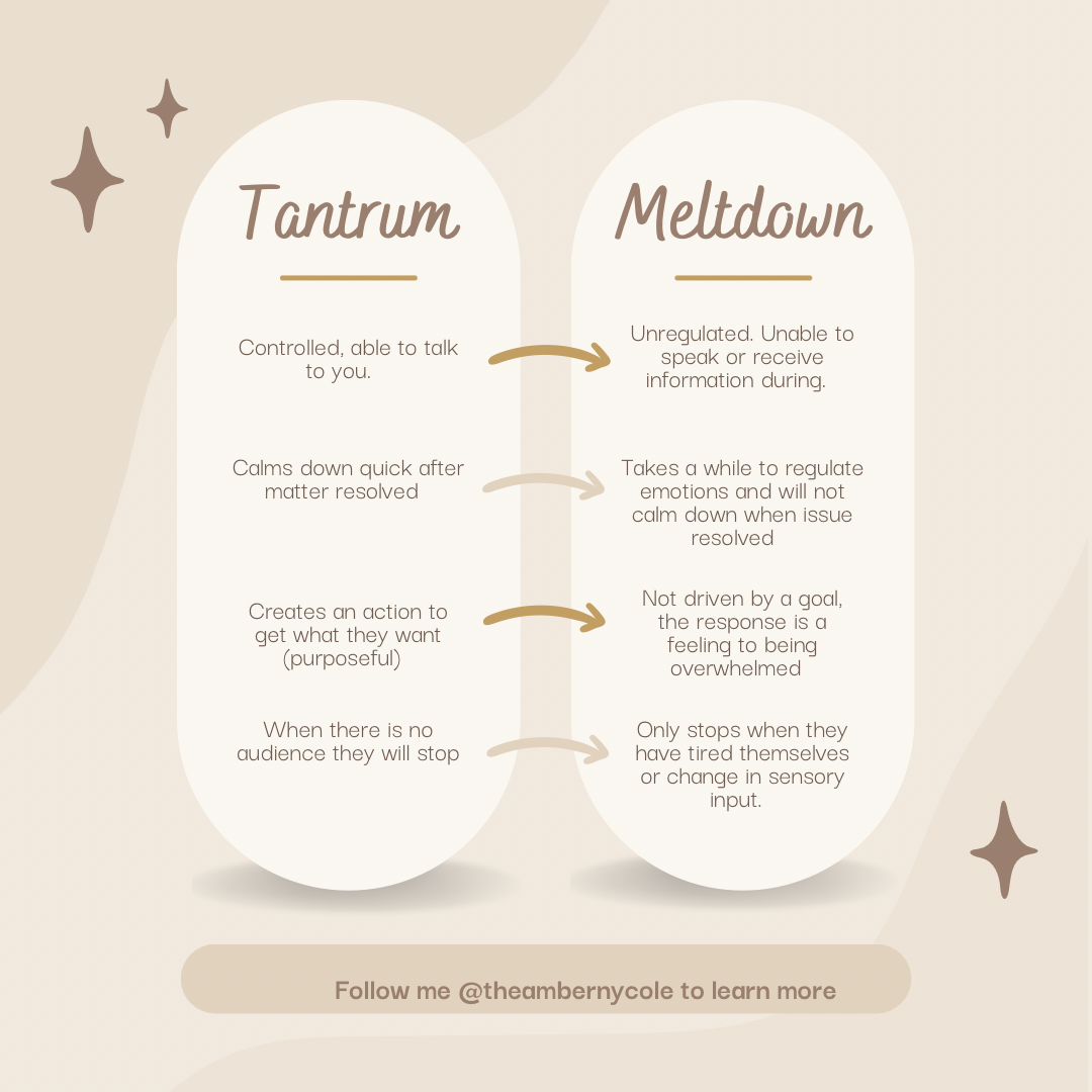 Tantrum Vs Meltdown What’s The Difference? And, How To Handle It.