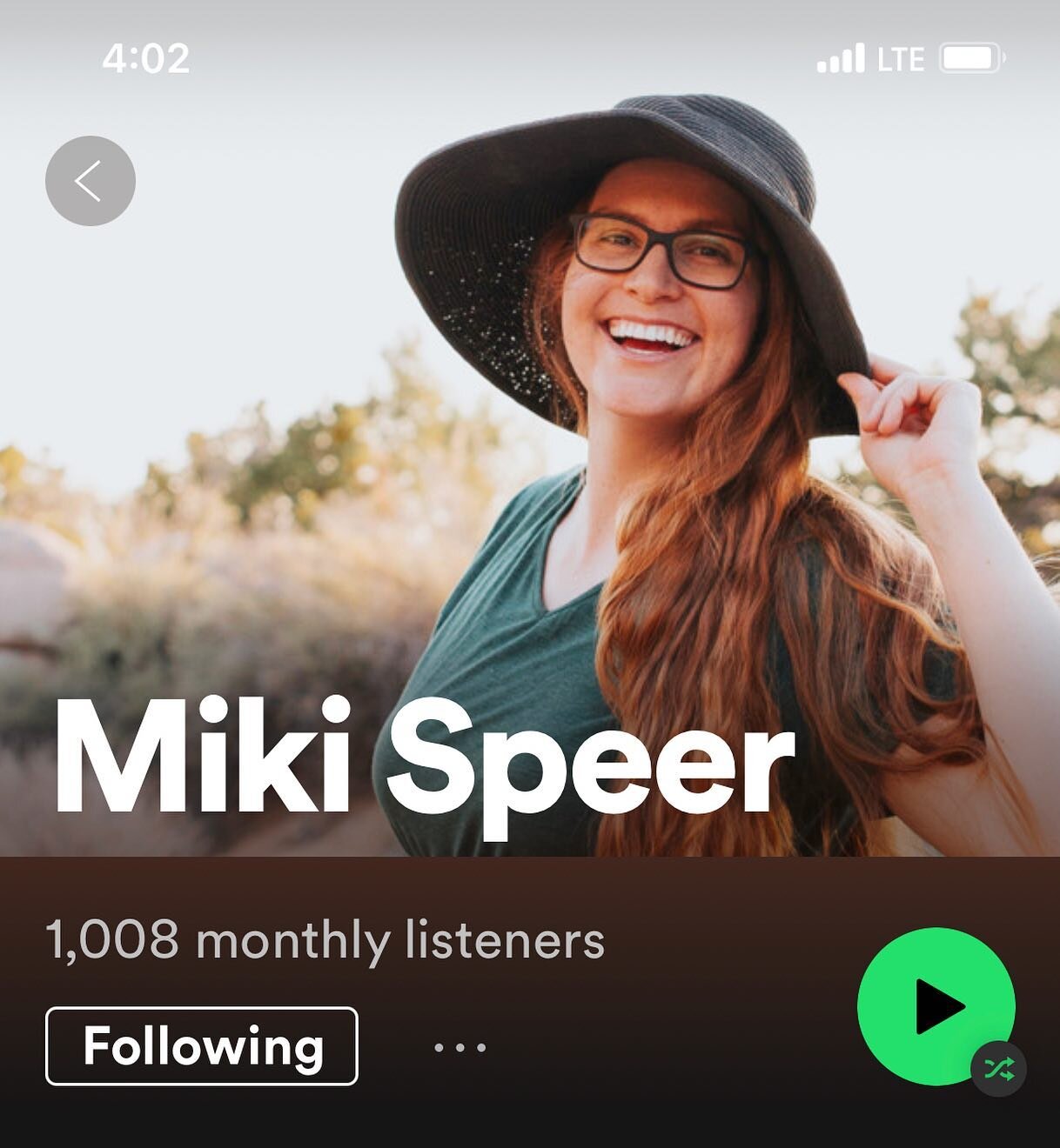 THANK YOU! ❤️ I did a double take today when I checked! 

I&rsquo;m so grateful Cold Dark Room is resonating with so many people - thank you for following me on Spotify (and other platforms too!), it seriously means the world. 

New song coming befor