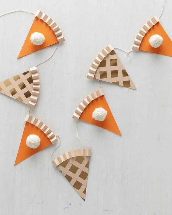 Kids Pumpkin Pie Garland