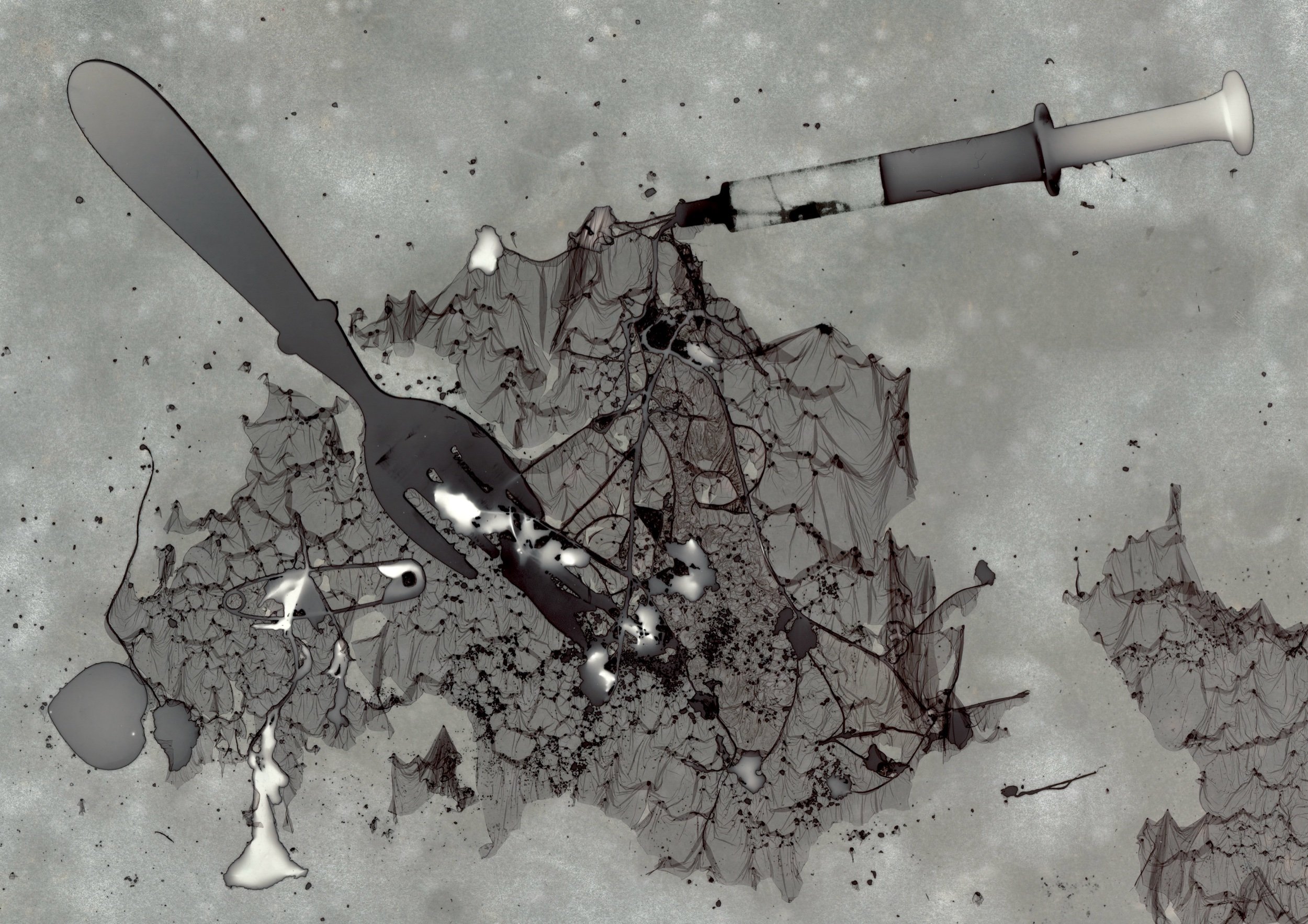  Mordançaged Gelatin Silver Print, 2025. 