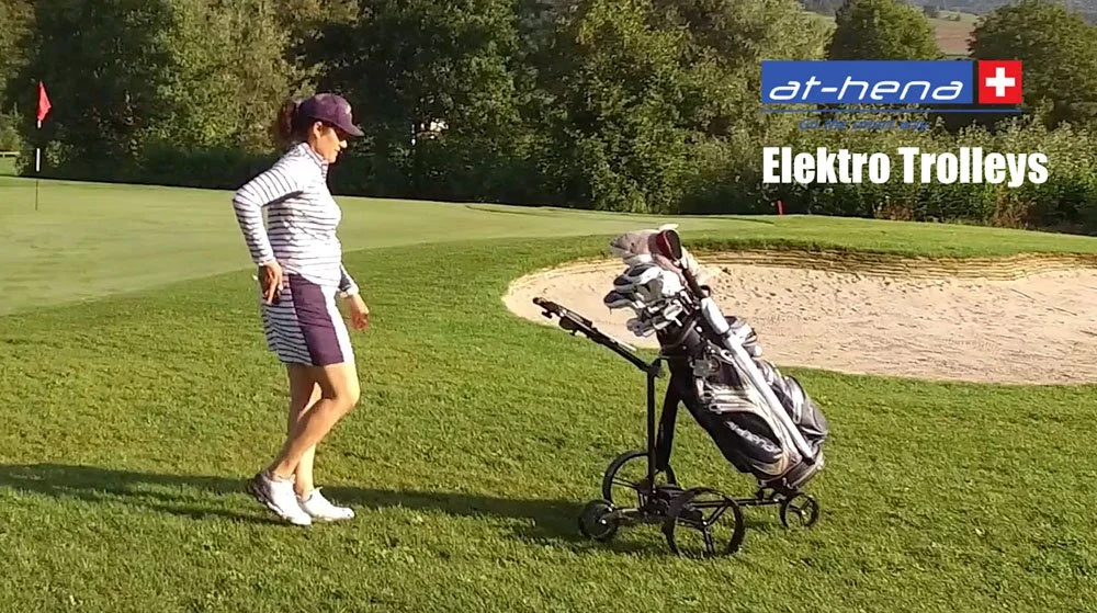 at-hena Elektro Trolley auf Golfreise