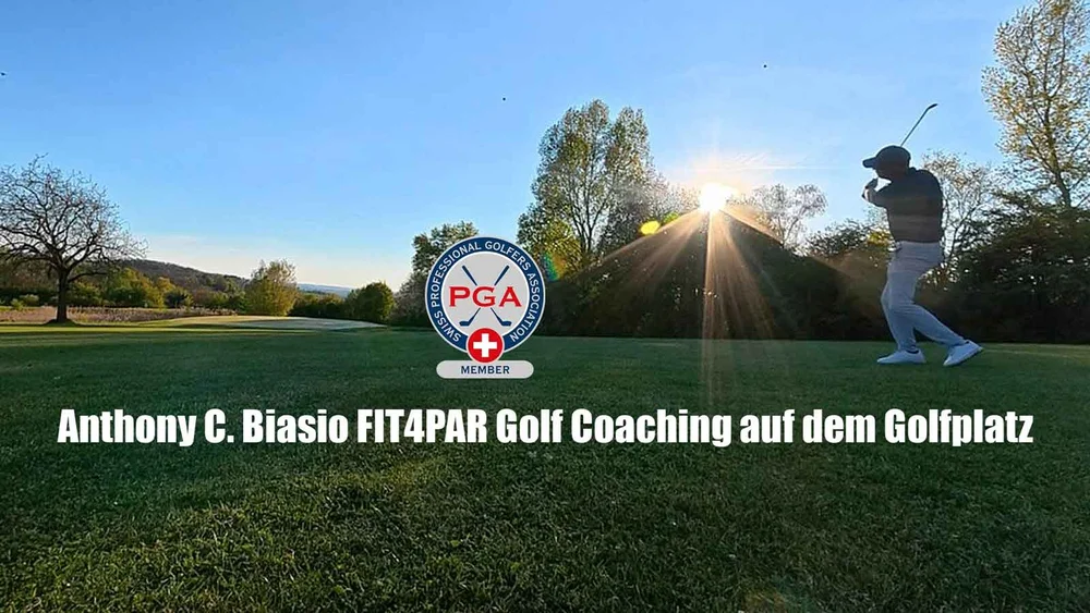 Anthony Biasio Golf Coaching auf dem Platz FIT4PAR Basel