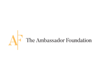 Logo of The Ambassador Foundation with a stylized gold 'A' and black text.