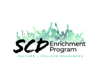 The logo of a company or organization with stylized text and graphics