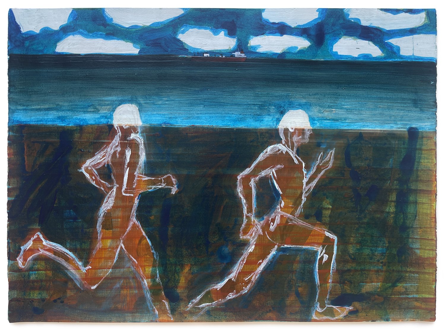 Gavin-Lockheart-Exit-this-Roman-Shell-2022-acrylic-on-paper-56 x 76cm-Oliver-Projects.jpg