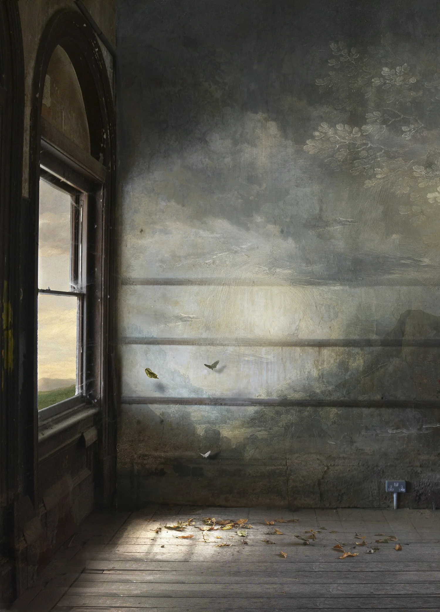 Suzanne Moxhay, Waiting Room, 2018 (framed)