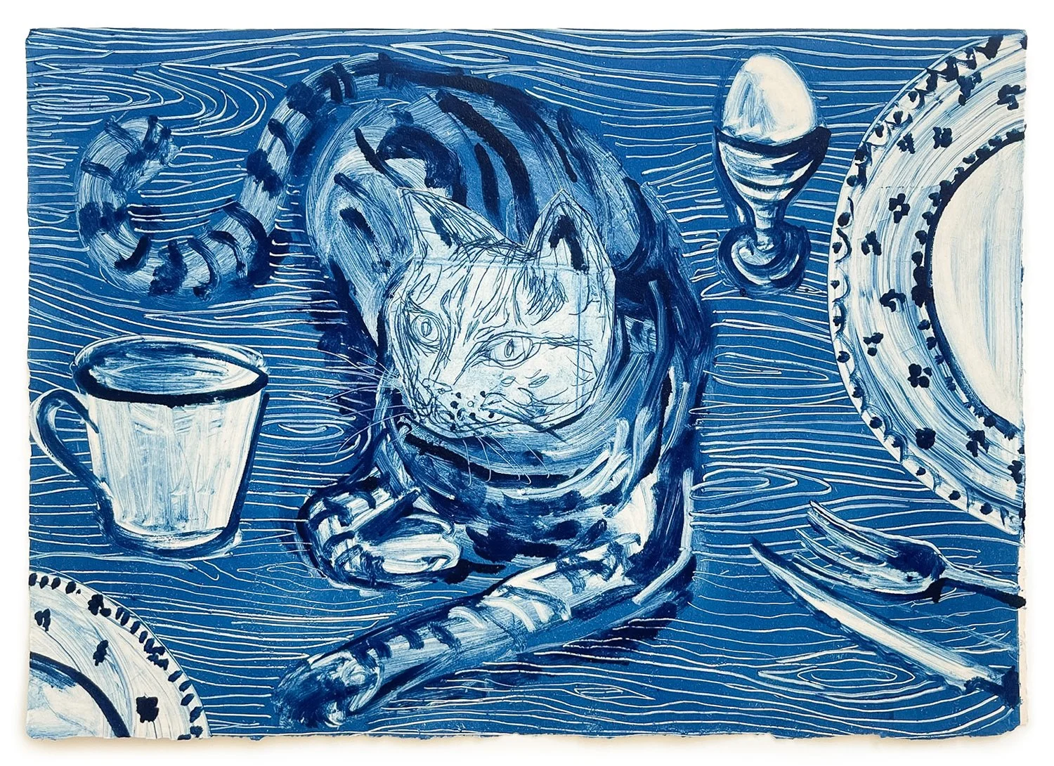 Alice Macdonald, Bianca on the Table (Breakfast), 2026 (framed)