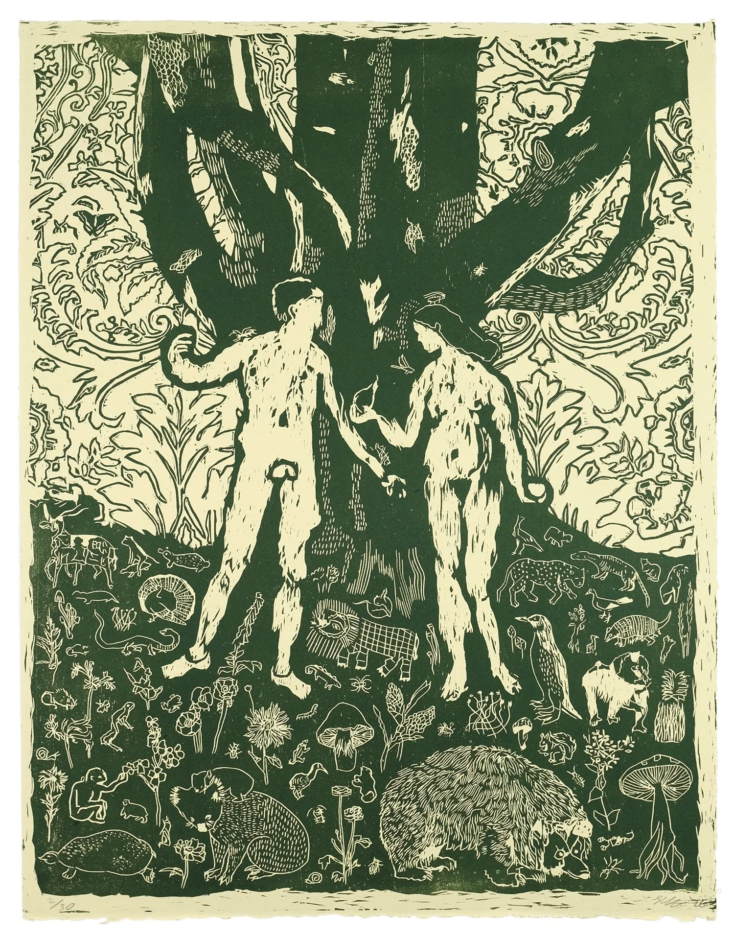 Jake Garfield, Man and Woman in Garden, 2026