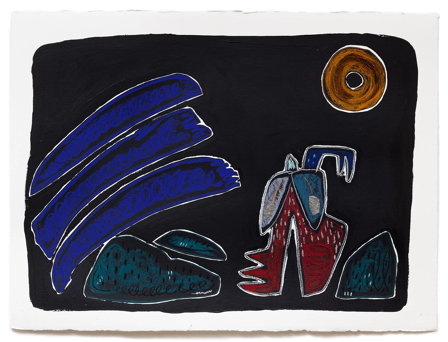 Siphiwe-Nokukhanya Mnguni, Back to Shore, 2026 (framed)