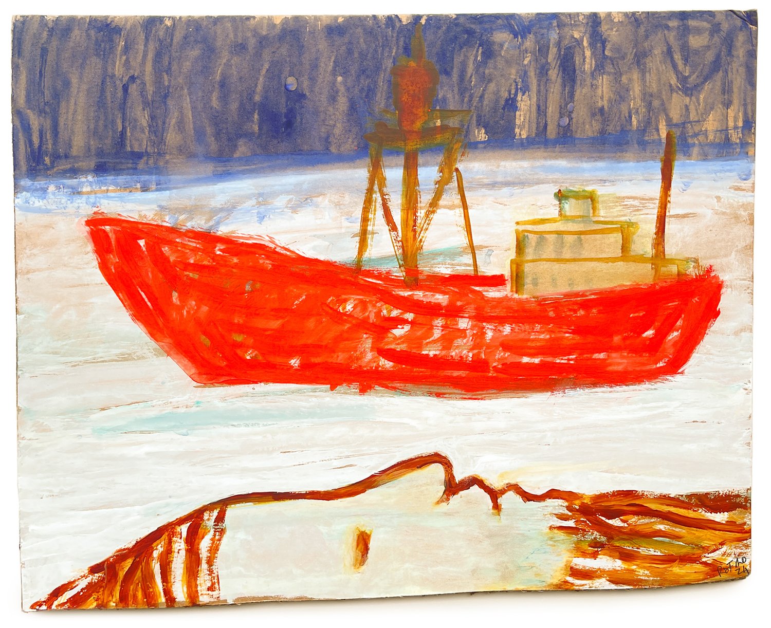 R&F-Mo-Dream of Ship Passing and Growing-a-beard-2024-watercolour-and-gouache-on-cardboard-Oliver-Projects-Gallery.jpg