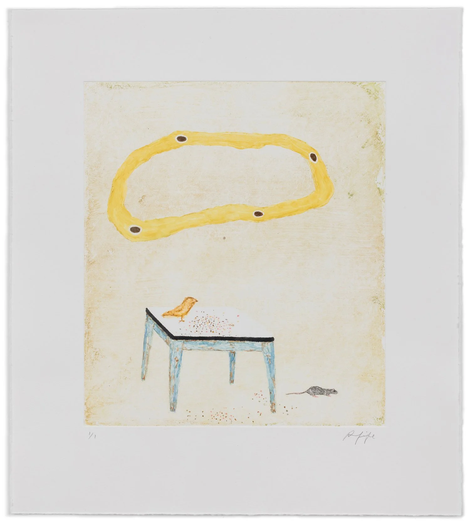 Robbie Fife_Breakfast Table Visitors_2025_Watercolour monotype_35x31cm_web.jpg