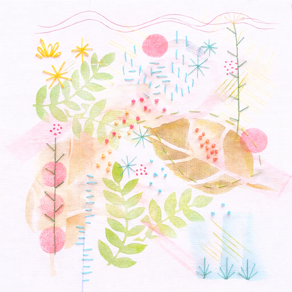 Hand Print and Stitching class