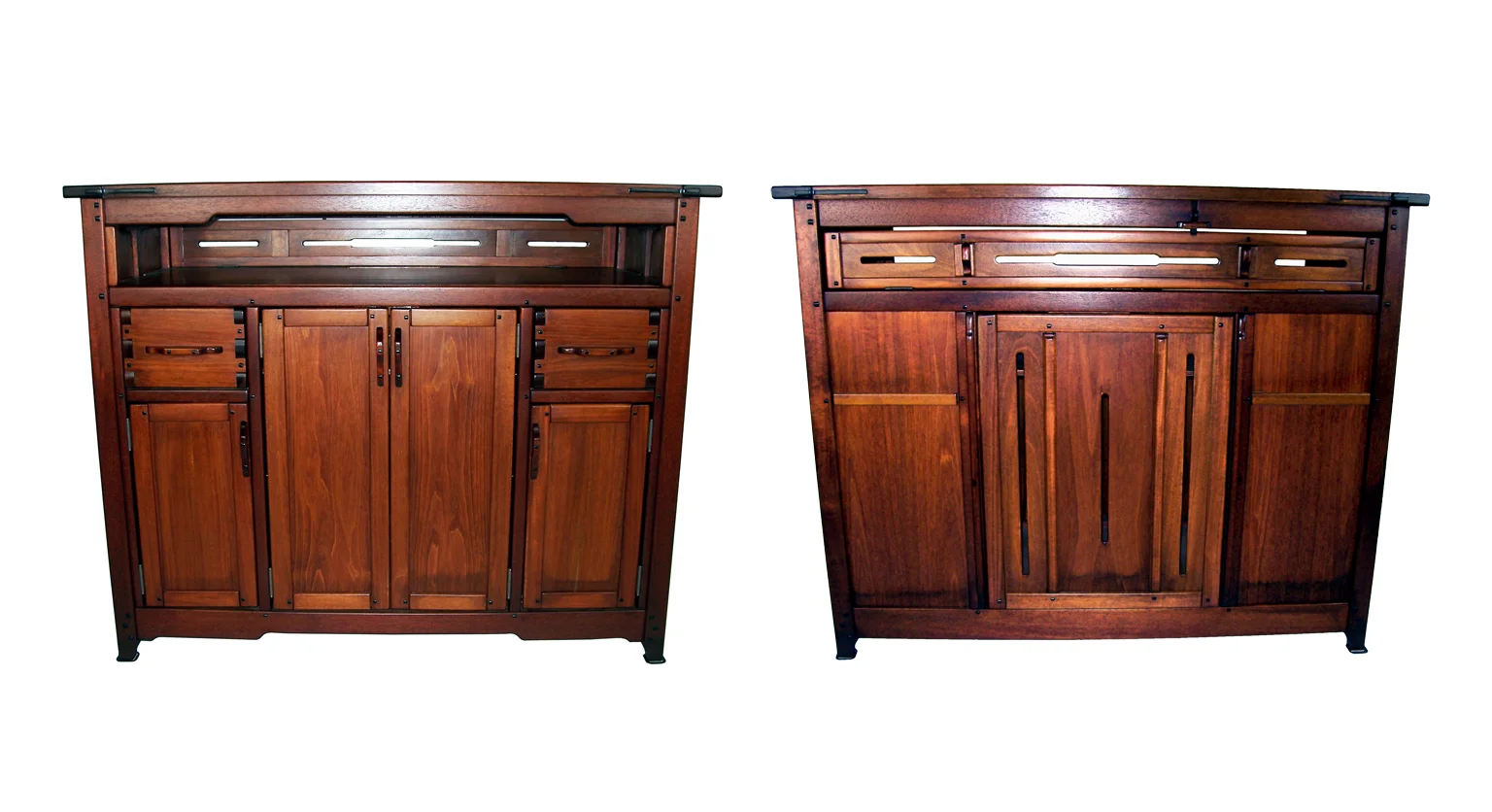 Handcrafted Console - Front and Back View