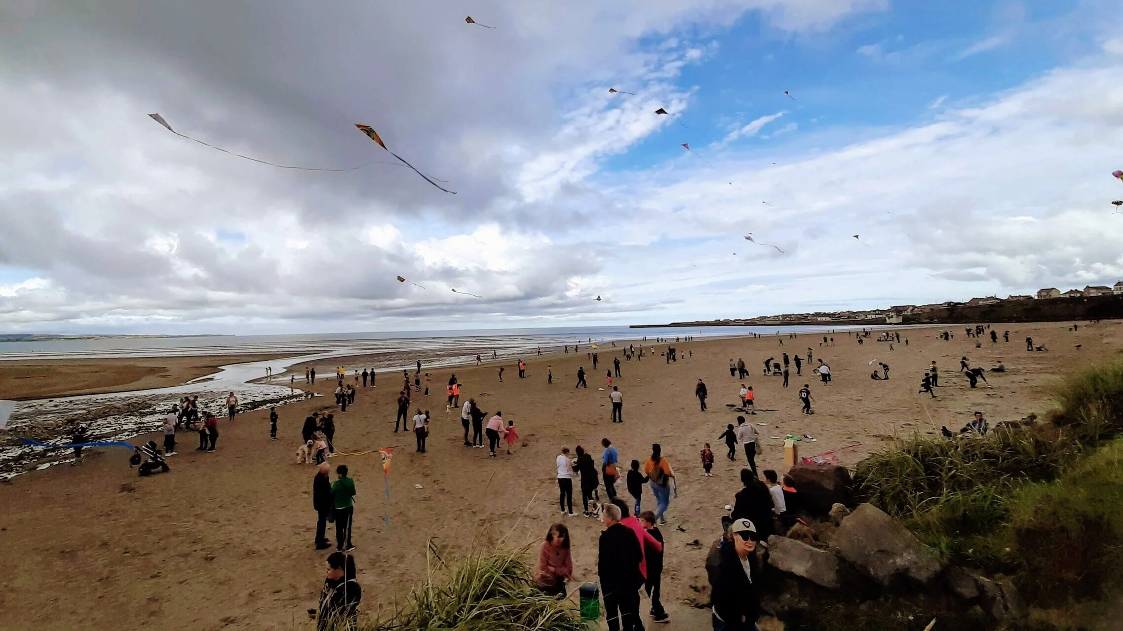 Kites flying high in Enniscrone Co. Sligo for World Narcolepsy Day.