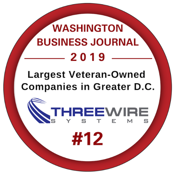 Three Wire Systems #12 on the Largest Veteran-Owned Companies in Greater D.C.