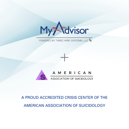 MyAdvisor earns re-accreditation from the American Association of Suicidology as a Crisis Intervention Center
