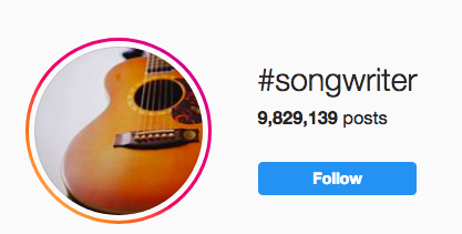 songwriter hashtag